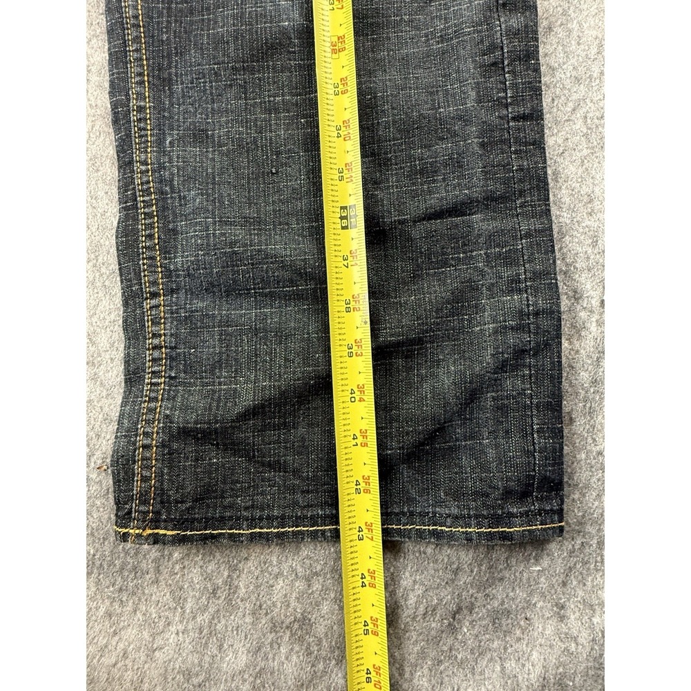 Vintage Y2K Rocawear Dark Wash Embroidered Pocket Jeans Size 34 X 32 Loose Baggy - Picture 5 of 8